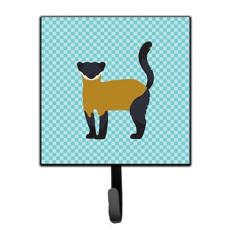 Carolines Treasures Yellow-Throated Marten Blue Check Leash or Key Holder BB8048SH4